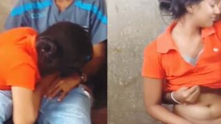 Indian couple outdoor hidden cam mms video