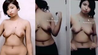 Indian girl bathing nude video