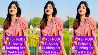 Instagram Girl Viral Nude Video Stripping and Playing With Her Boobs