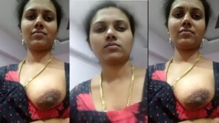 Tamil wife sex – showing her hairy pussy and big boobs