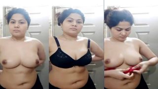 Beautiful Paki Girl Trying Her New Bra MMS Video