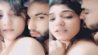 Beautiful and Hot Indian Lovers Standing Sex MMS