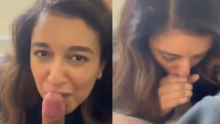 Deep blowjob mms of cute Punjabi girlfriend