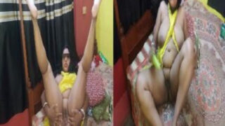 Masturbation of bengali big boobs slut